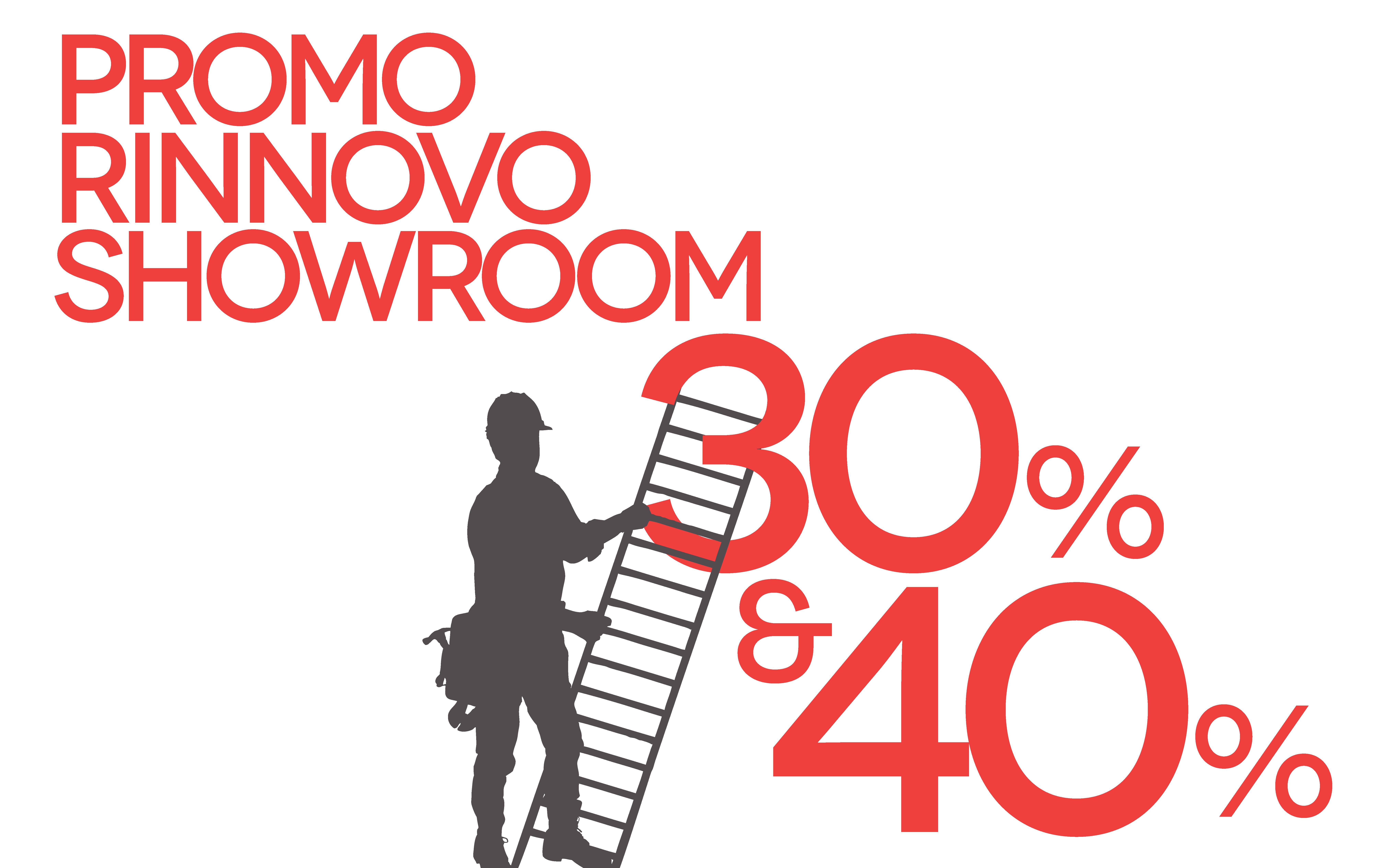 Promo Rinnovo Showroom 30% e 40%